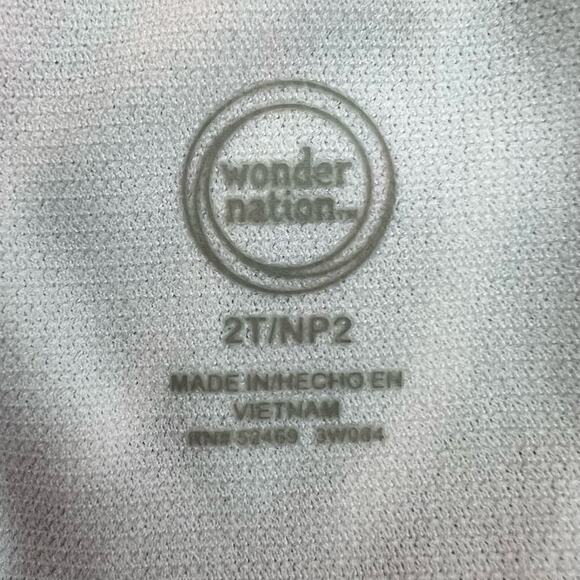 Wonder Nation Girls Swimsuit Size 2T One Piece Rashguard Neon Tropical Floral - Picture 4 of 5